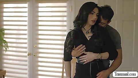 Gorgeous Trans Gets Her Ass Bareback Fucked By Gorgeous Trans Gets Her Ass Bareback Fucked By