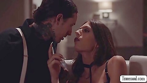 Busty Shemale Gets Her Ass Licked And Fucked By Tattooed Guy Busty Shemale Gets Her Ass Licked And Fucked By Tattooed Guy